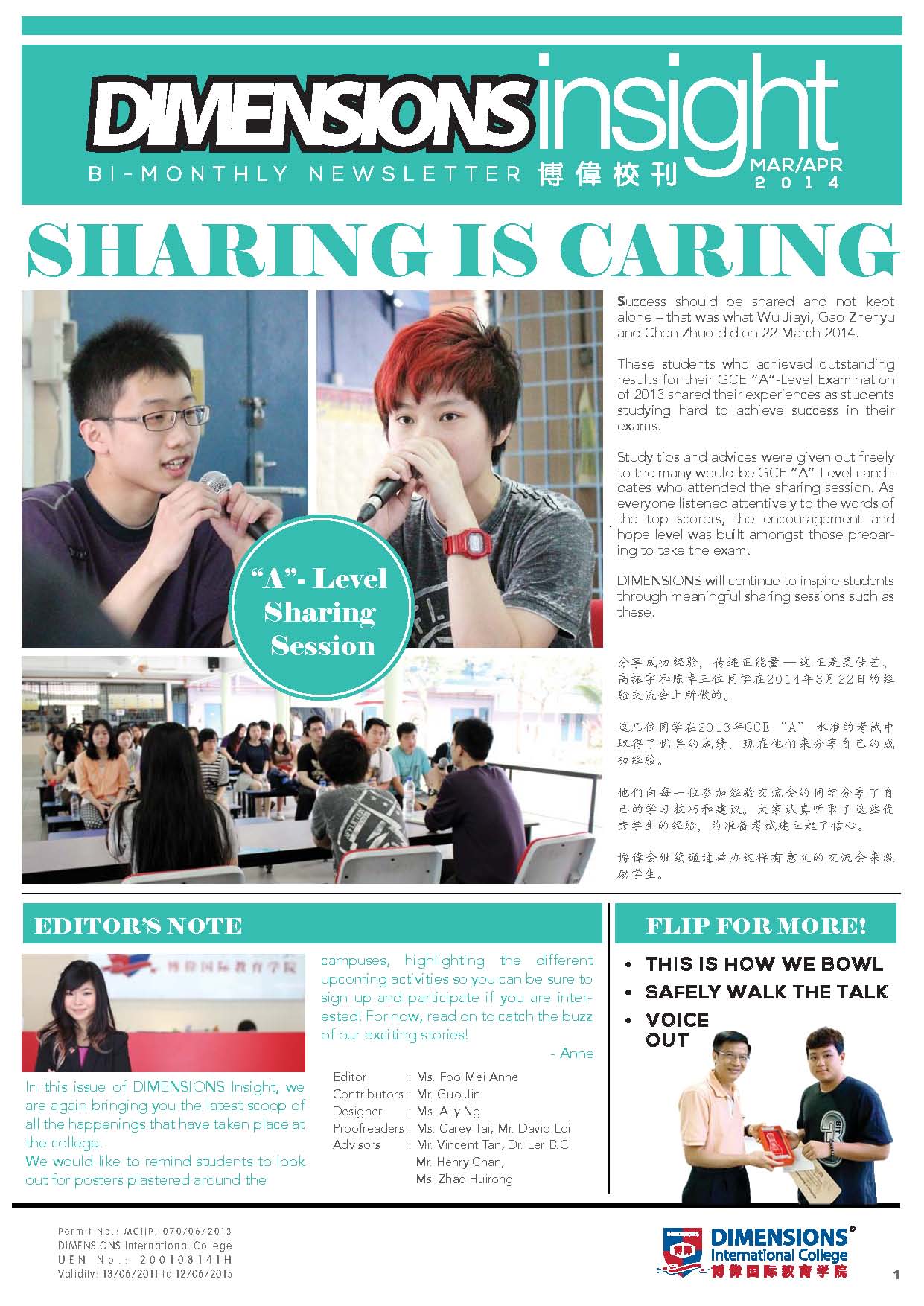 Newsletter Mar-Apr 2014 Page 1
