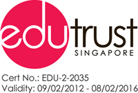 Awarded 4 Year EduTrust Certification by the Council for Private Education (CPE), Ministry of Education (MOE), Singapore, 9TH February 2012 to 8th February 2016