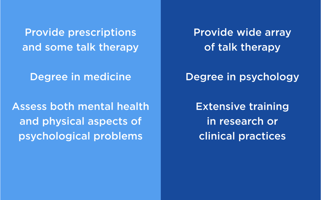 Difference Between Psychiatrists and Psychologists