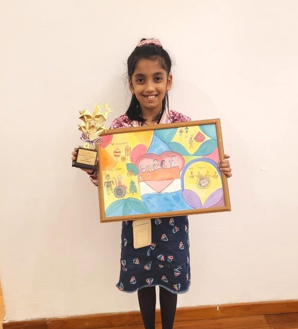 Srishti Wins Prize At Tamasha Art Competition